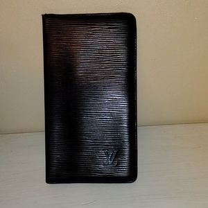 Louis Vuitton Long Black Epi Leather Wallet